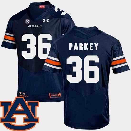 Men Auburn Tigers Cody Parkey Navy College Football Replica Sec Patch Jersey